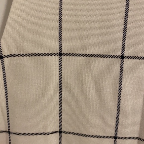 Banana Repblic Cream Windowpane Dress - Picture 5 of 6